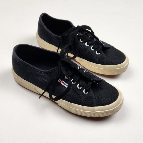 Superga Cotu Classic 2750 Black Unisex sz 6.5W / 5M - Picture 1 of 9